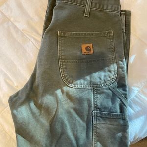 Flannel lined Carhartt carpenter pants